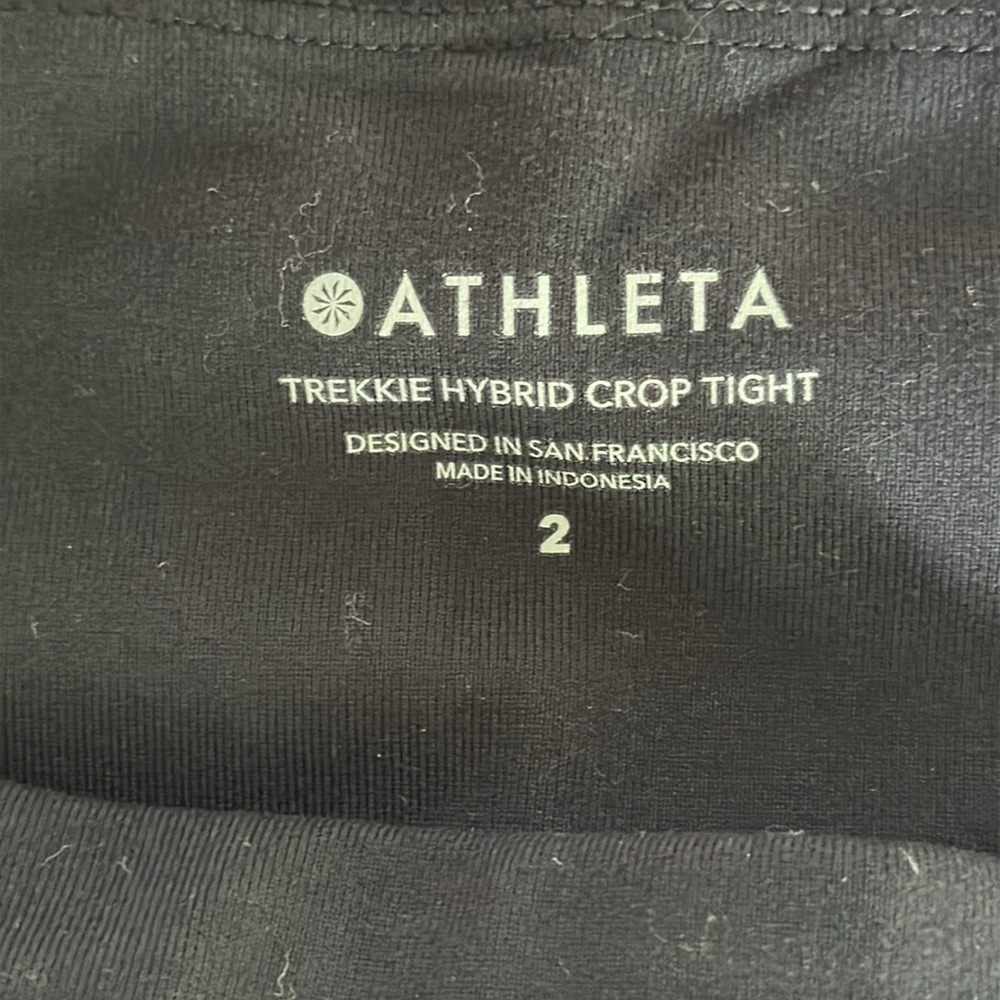 Athleta Trekkie Hybrid Crop Tight Size 2 - Picture 3 of 8